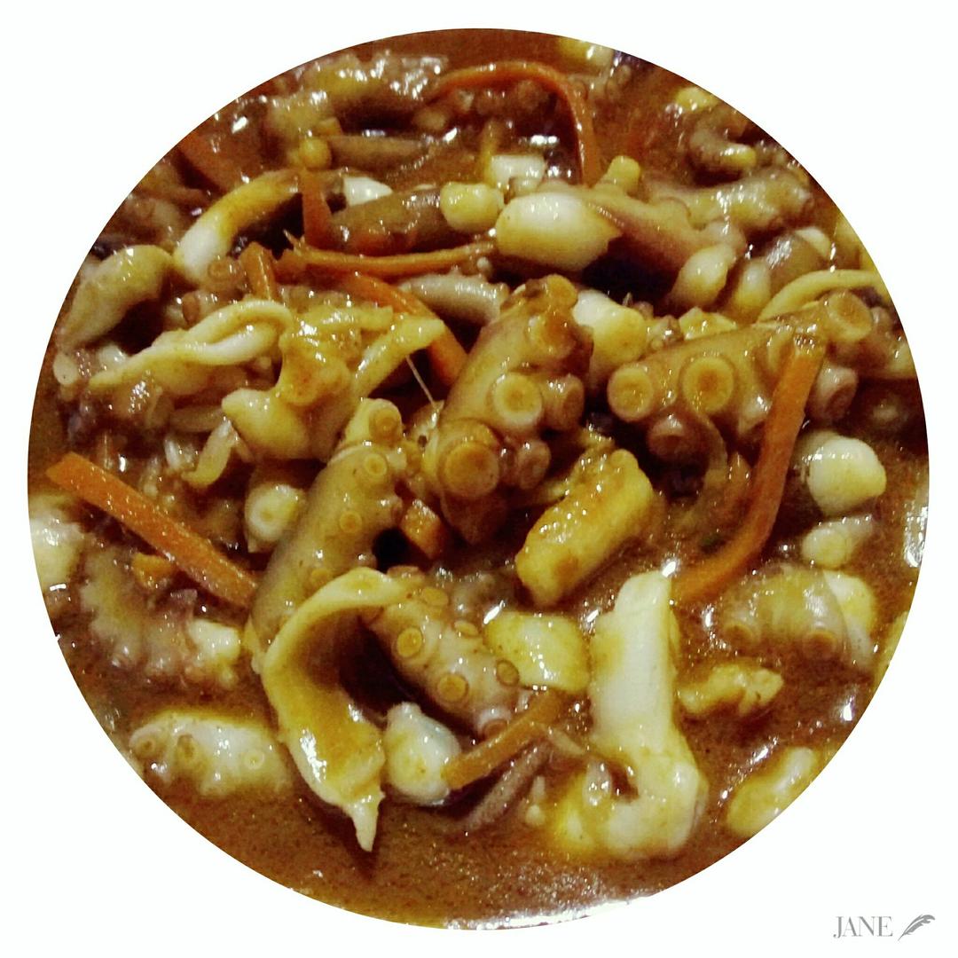 韩式辣酱炒鱿鱼