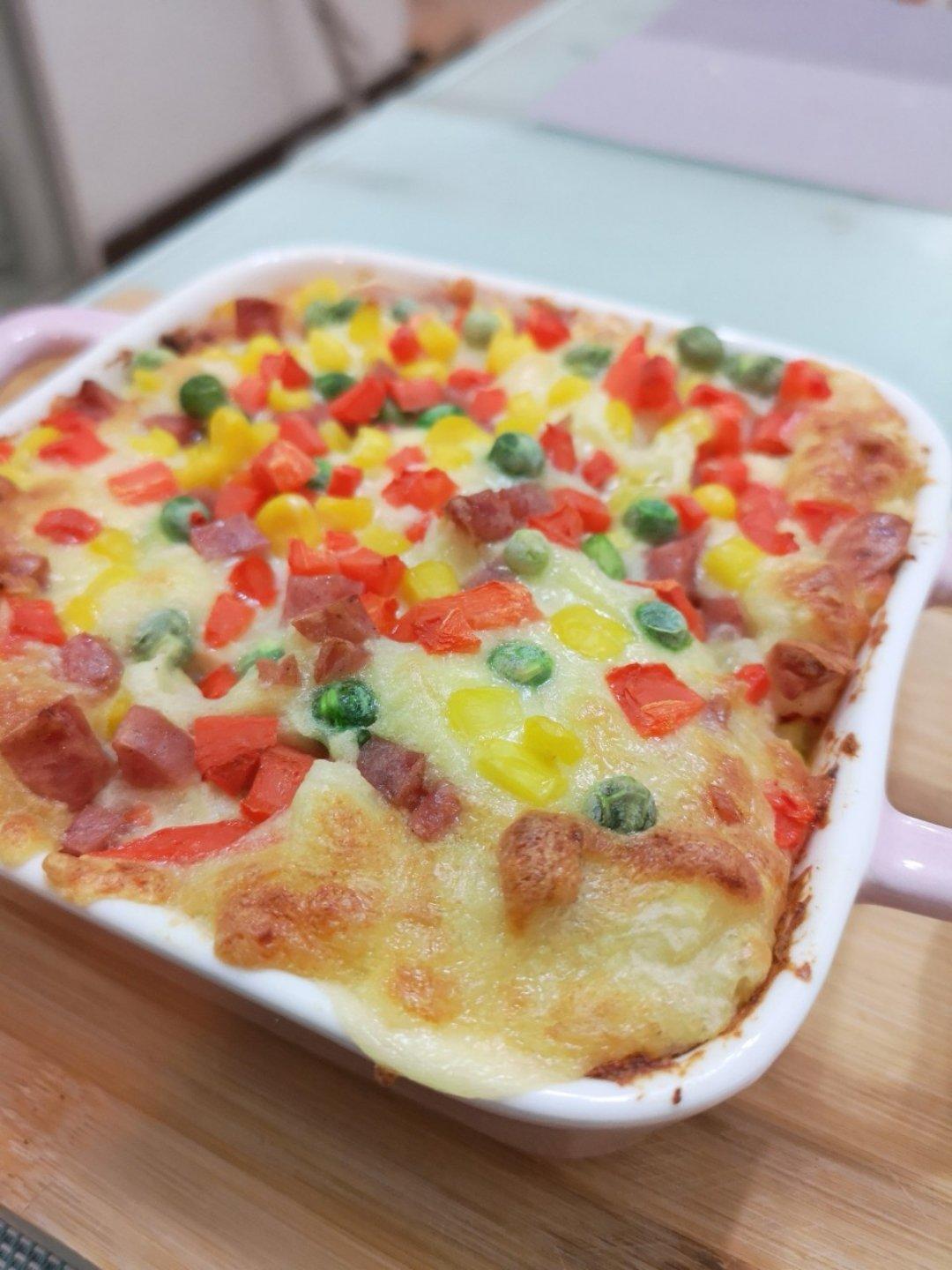 奶酪什蔬焗土豆泥