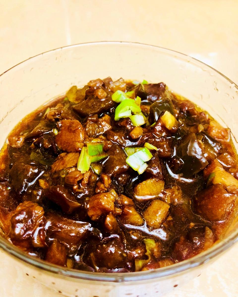 茄丁卤肉酱