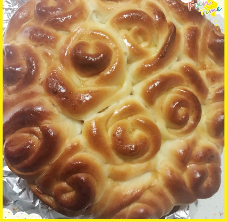 玫瑰花面包