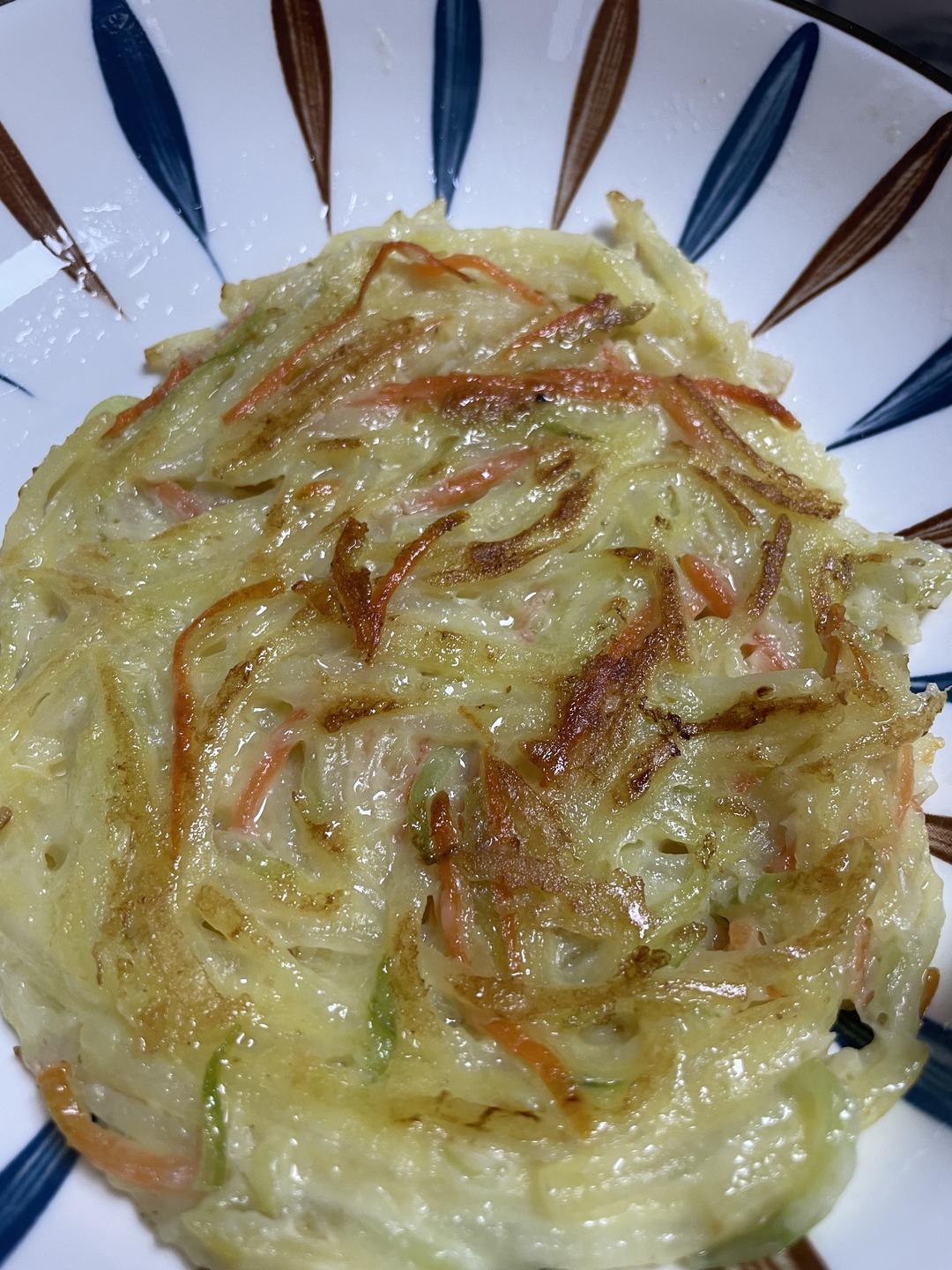 🥔🥕早晚餐饼~土豆丝饼~土拨饼