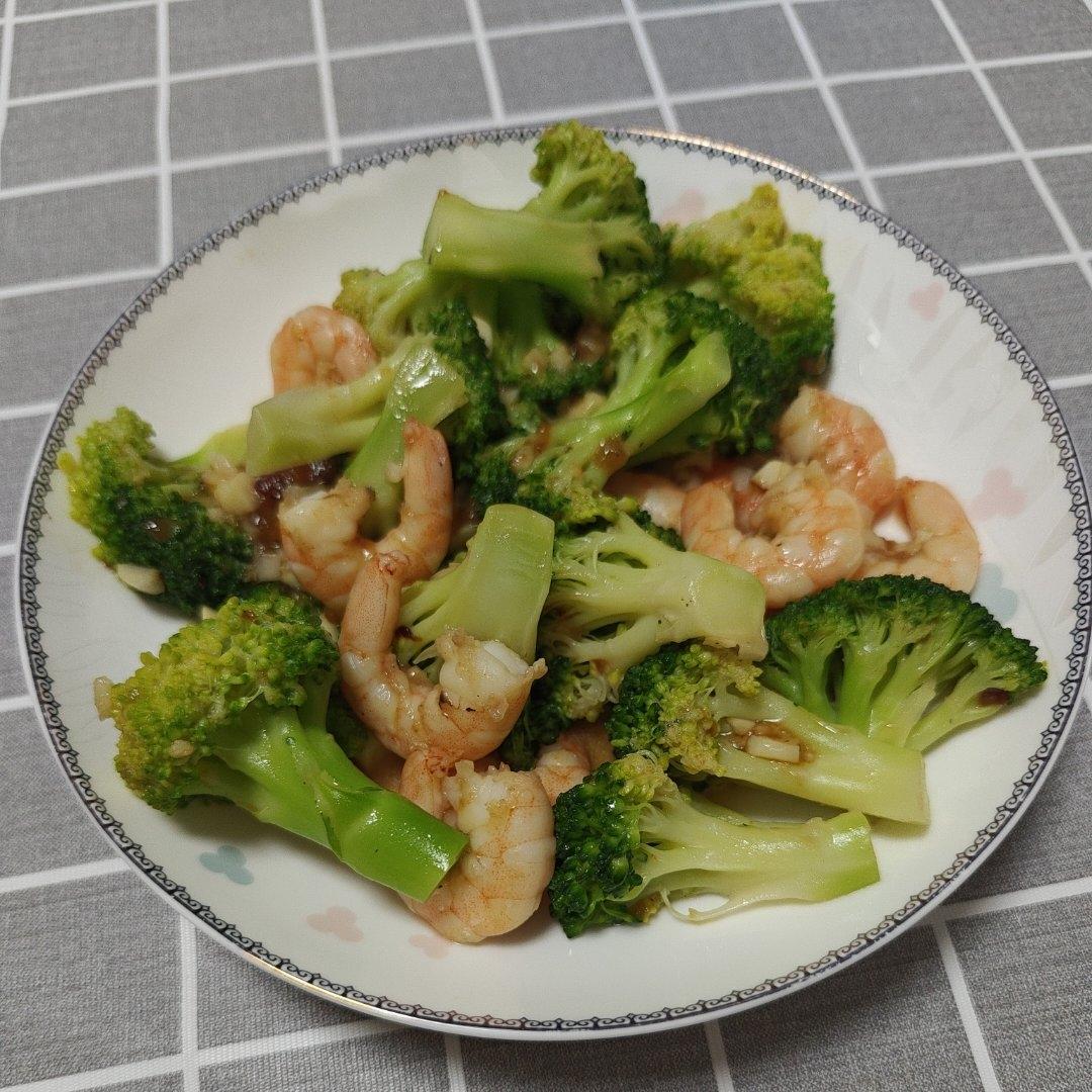 让西兰花不难吃的西兰花炒虾仁！