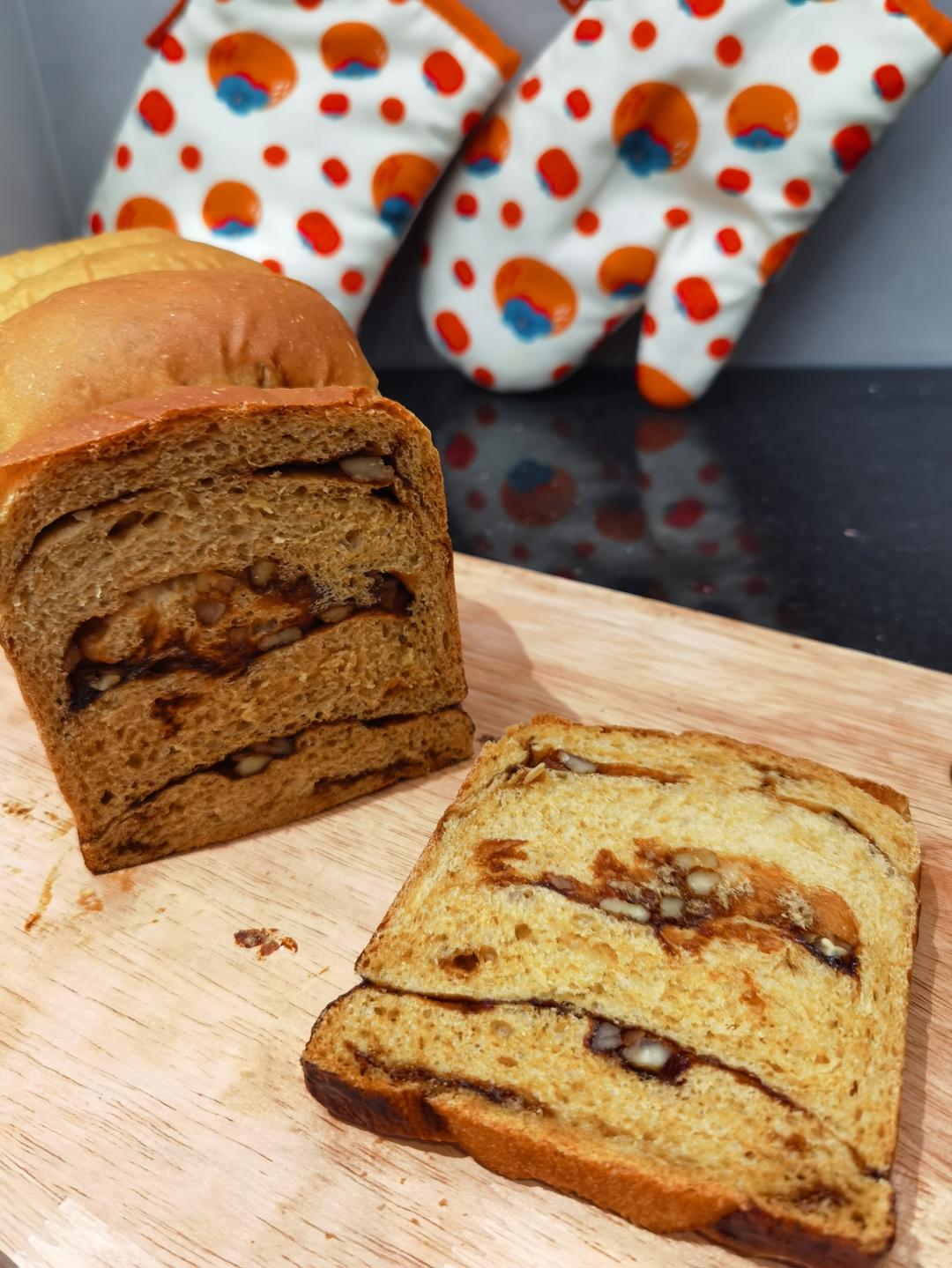 红糖核桃吐司🍞｜养生又美味｜趁热吃超级香❗️