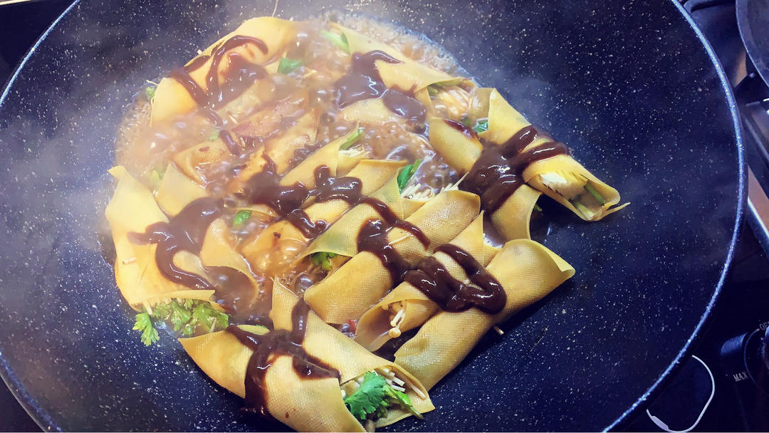 干豆腐香菜卷