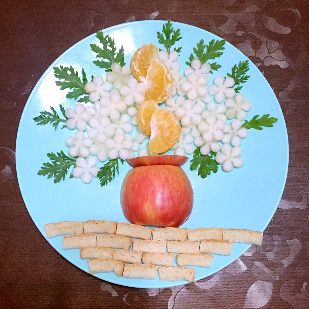 九可妈妈小食堂做的小朋友的快乐早餐-水果拼盘