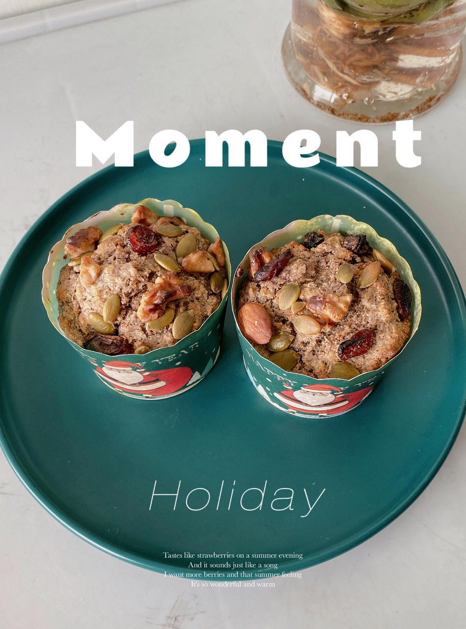 蓝莓爆浆粗粮麦芬（减脂友好）