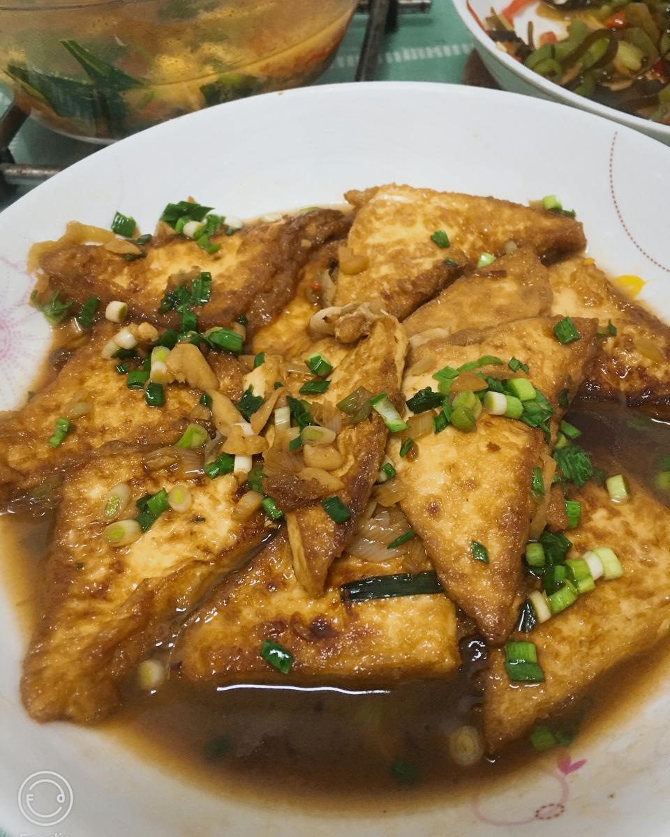 焖煎豆腐