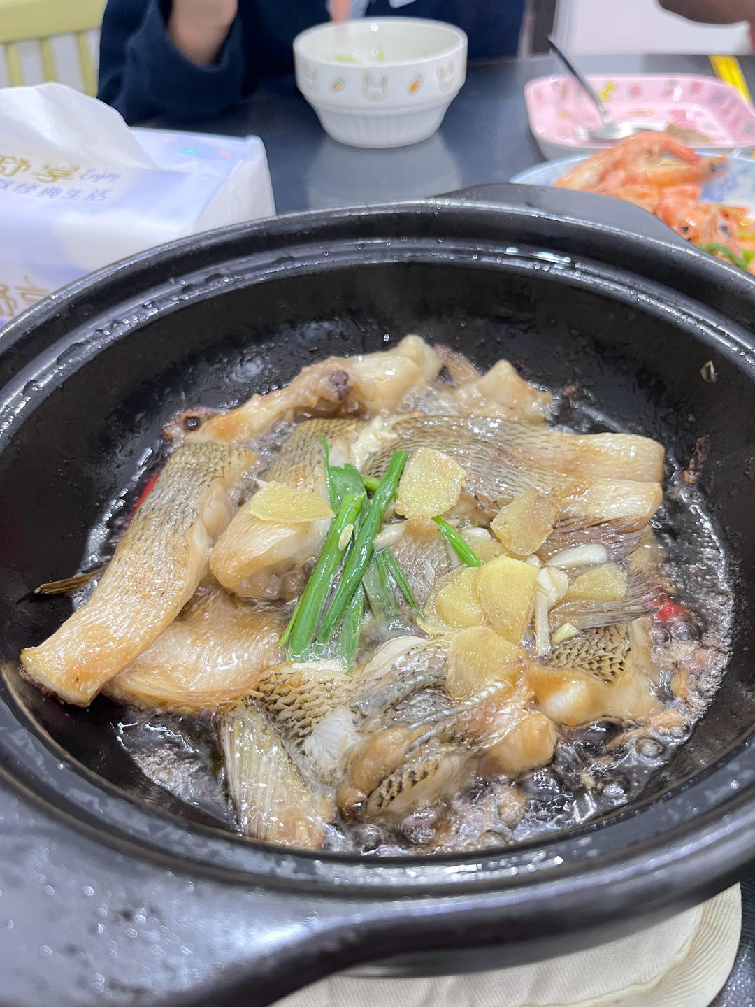 葱香焗鲈鱼