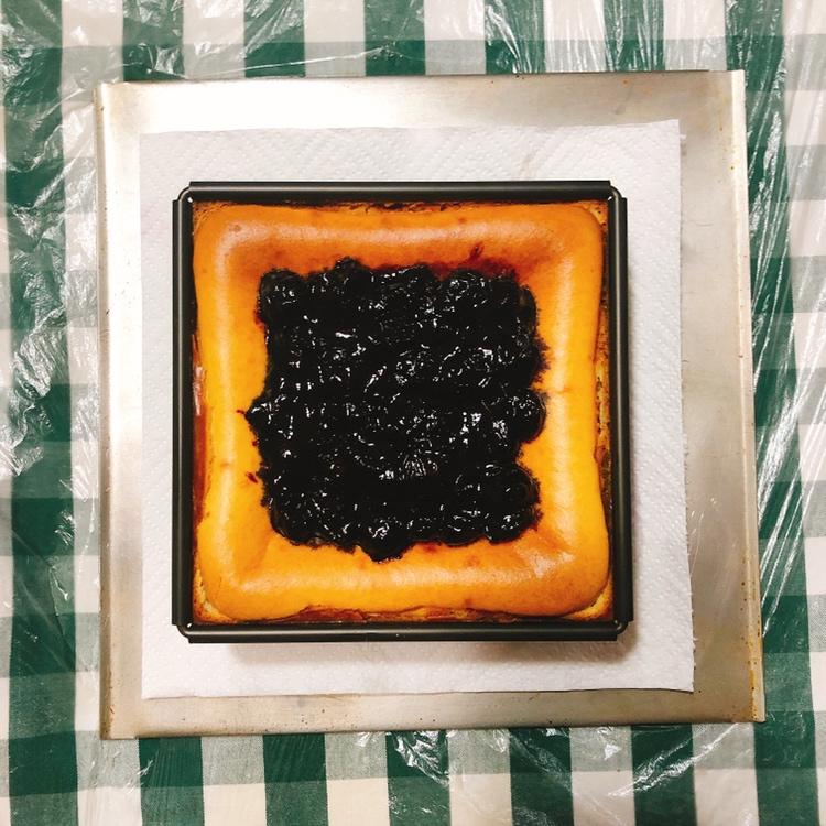 《Tinrry下午茶》教你做烤蓝莓重芝士蛋糕（6寸配方）