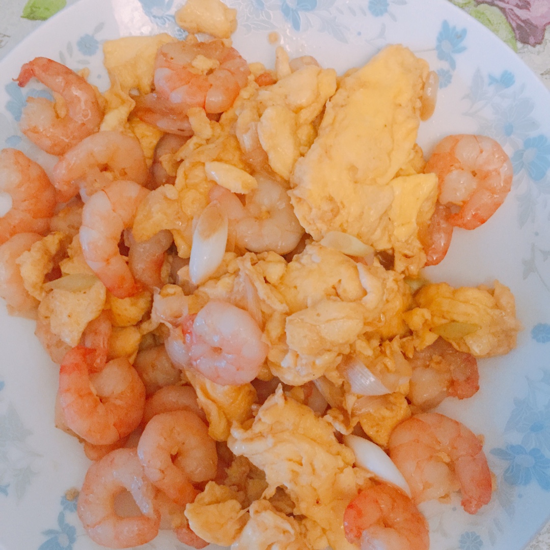 鸡蛋炒虾仁