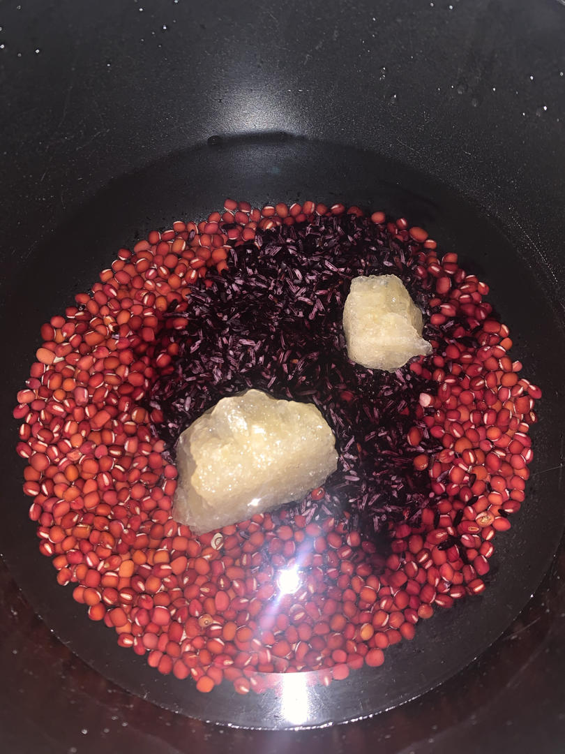 红豆紫米糖水