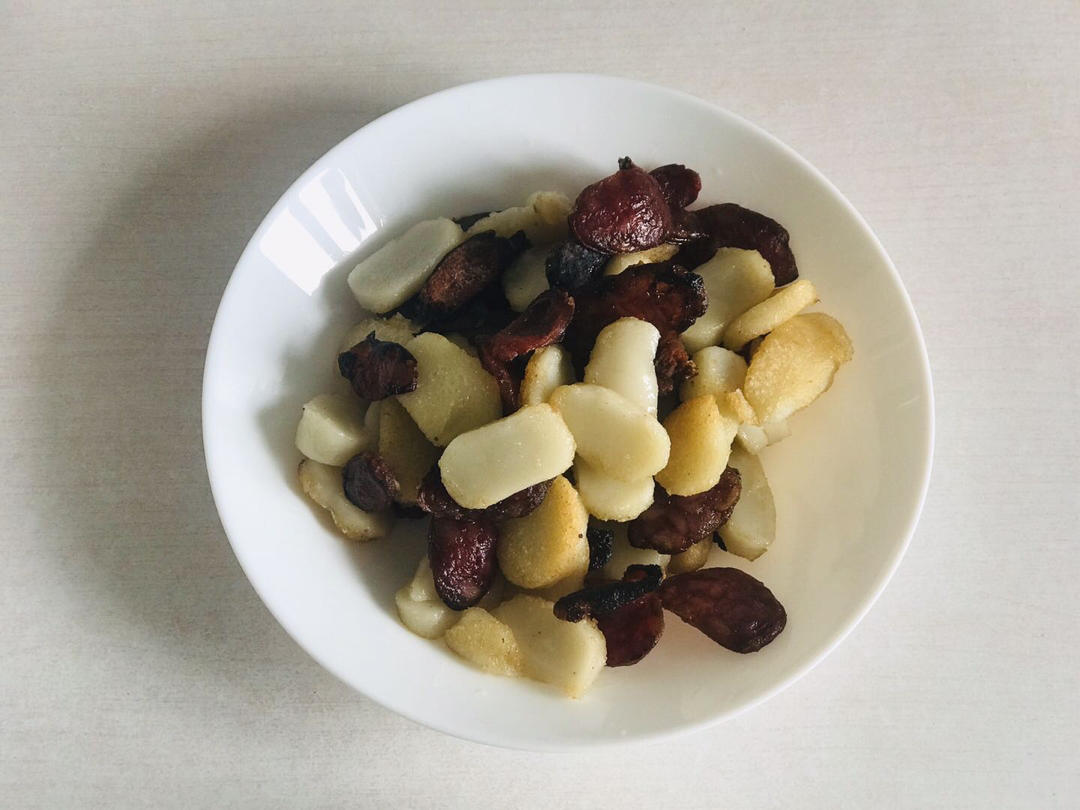 腊肉炒年糕