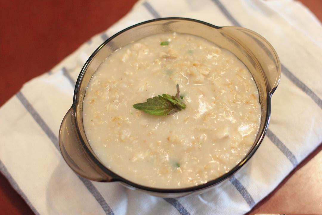 紫苏鸡胸燕麦粥～瘦身午餐