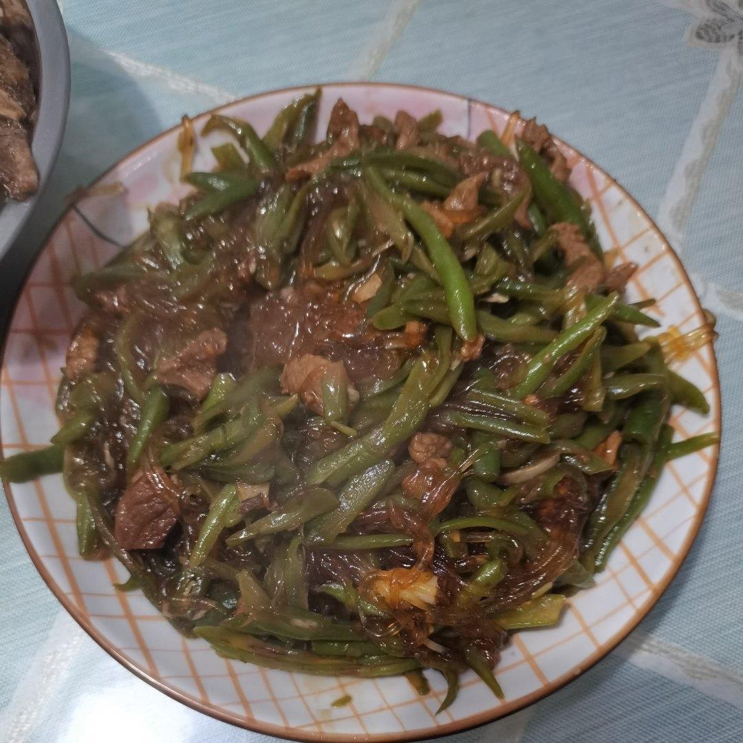 豆角丝炒粉条