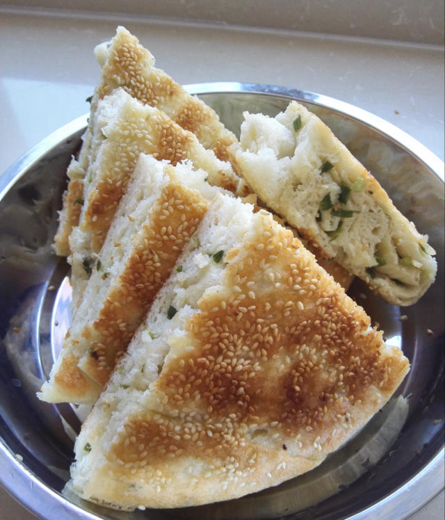 芝麻葱油羌饼
