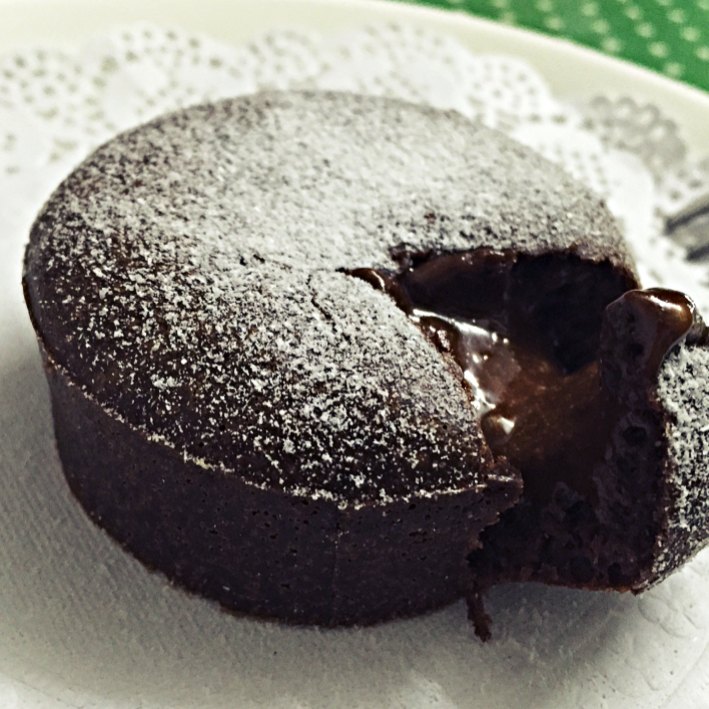 零基础巧克力熔岩蛋糕（1只量）