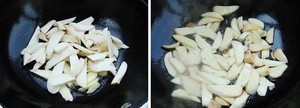 杏鲍菇炒荷兰豆的做法 步骤3