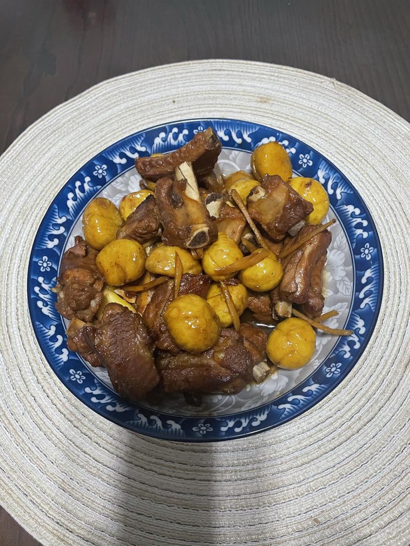 板栗烧排骨