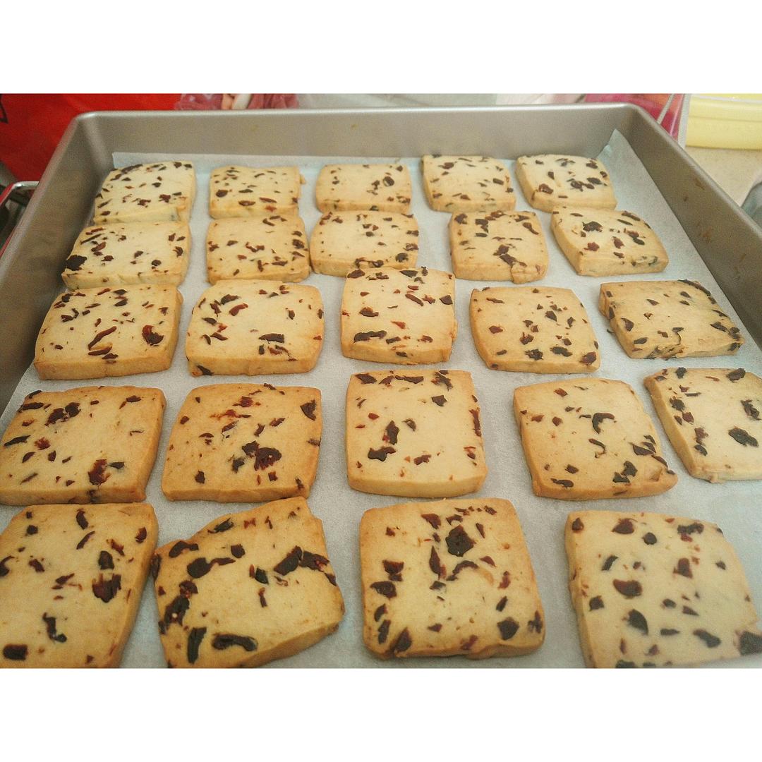 低糖少油版蔓越莓饼干