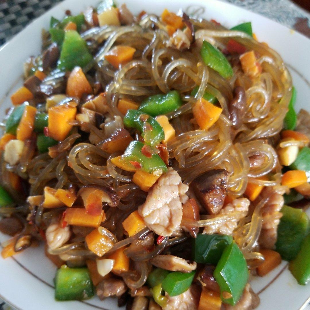 肉末炒粉丝