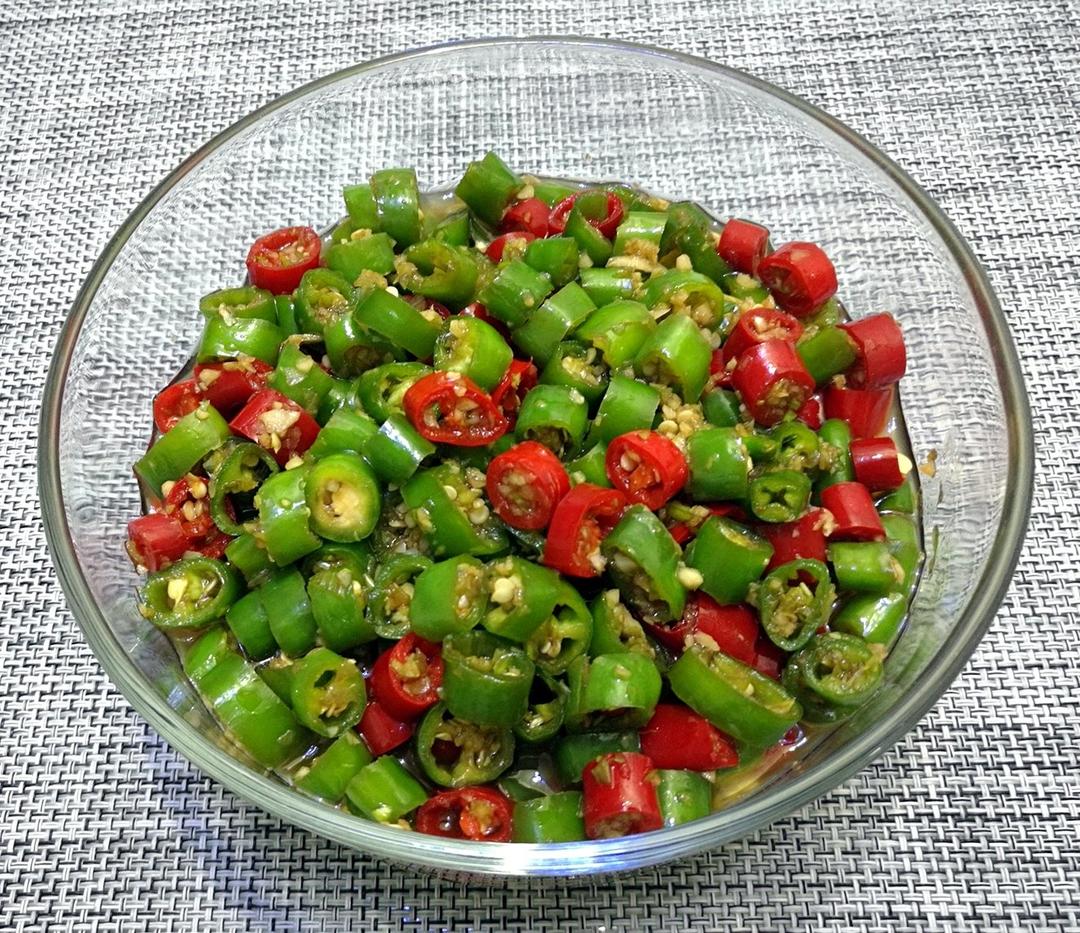 kkslife做的佐餐小菜-腌拌尖椒
