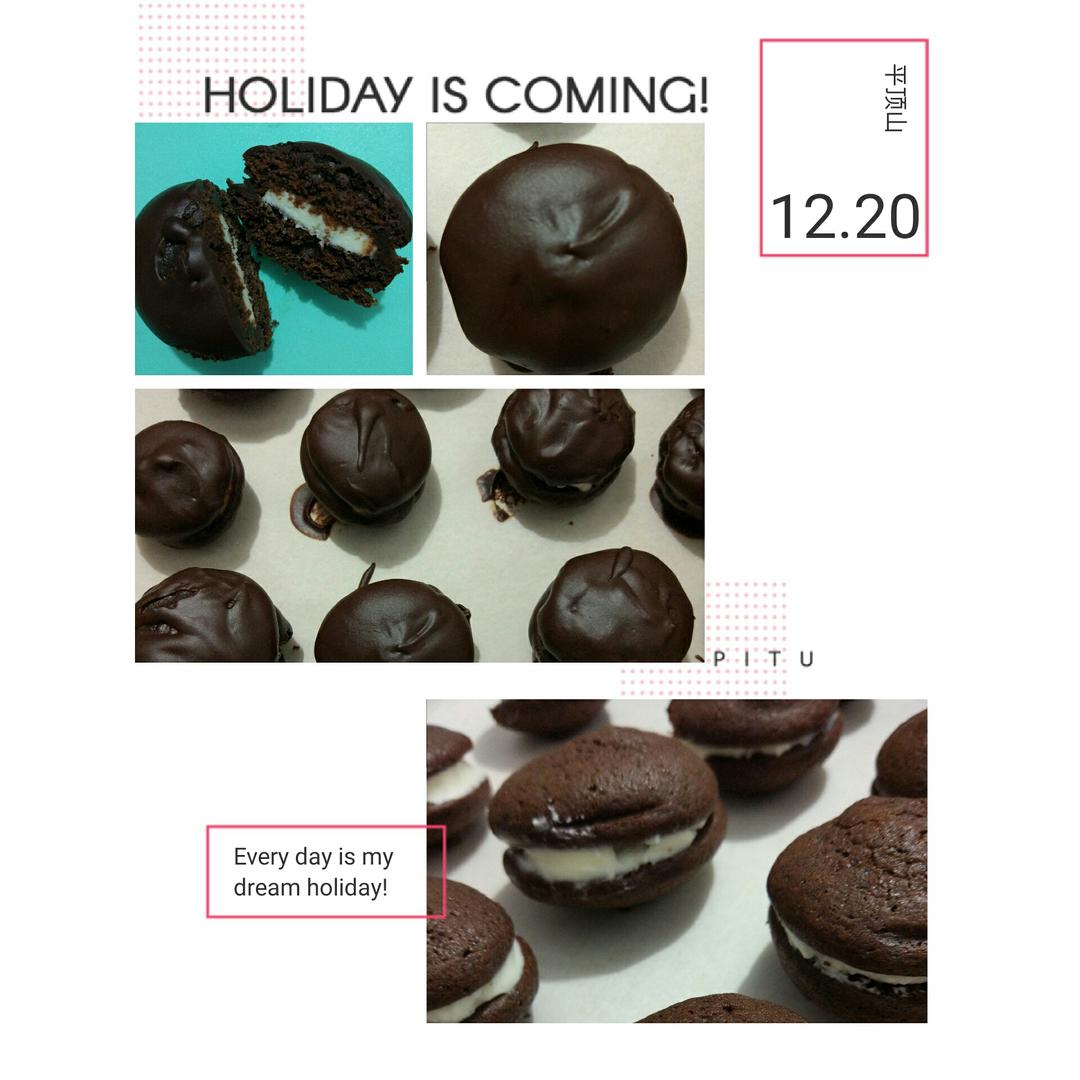 巧克力奶油夹心派