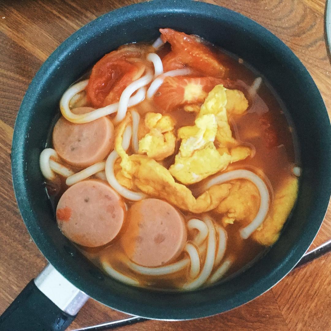 番茄肥牛乌冬面