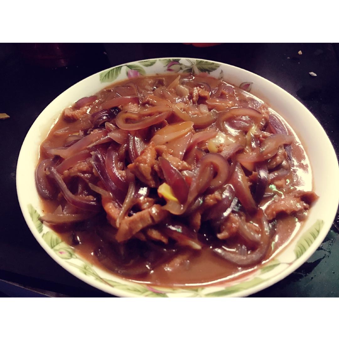 洋葱炒肉丝