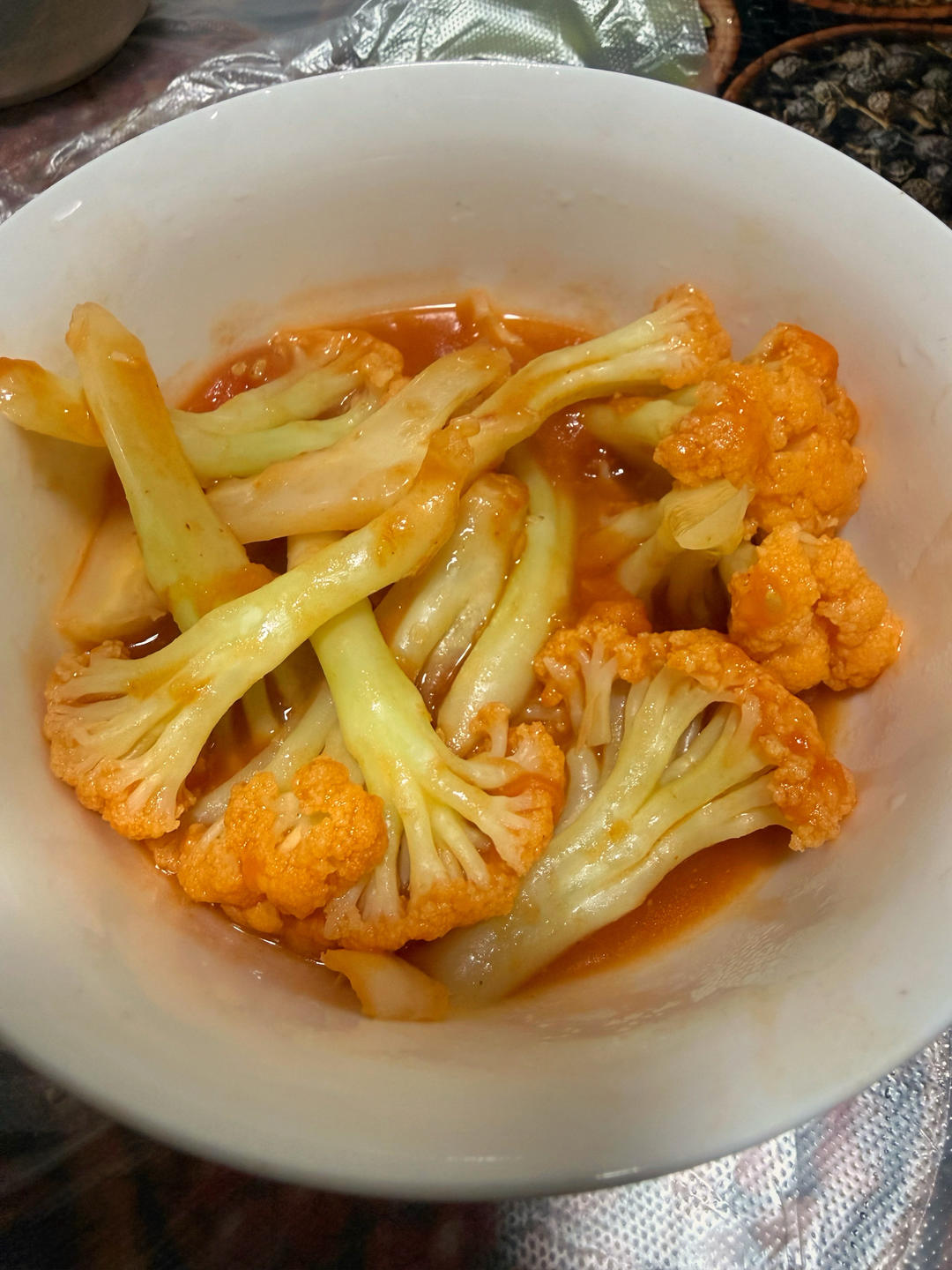 食欲全开的番茄花菜