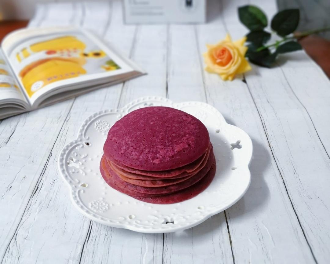 Pancake～火龙果松饼（无油低糖）的做法