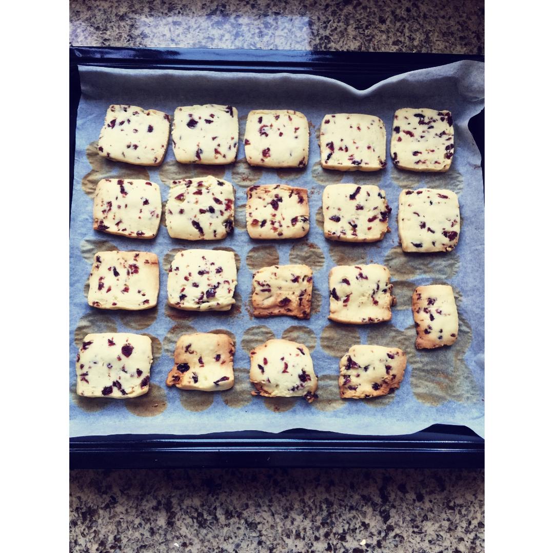 低糖少油版蔓越莓饼干