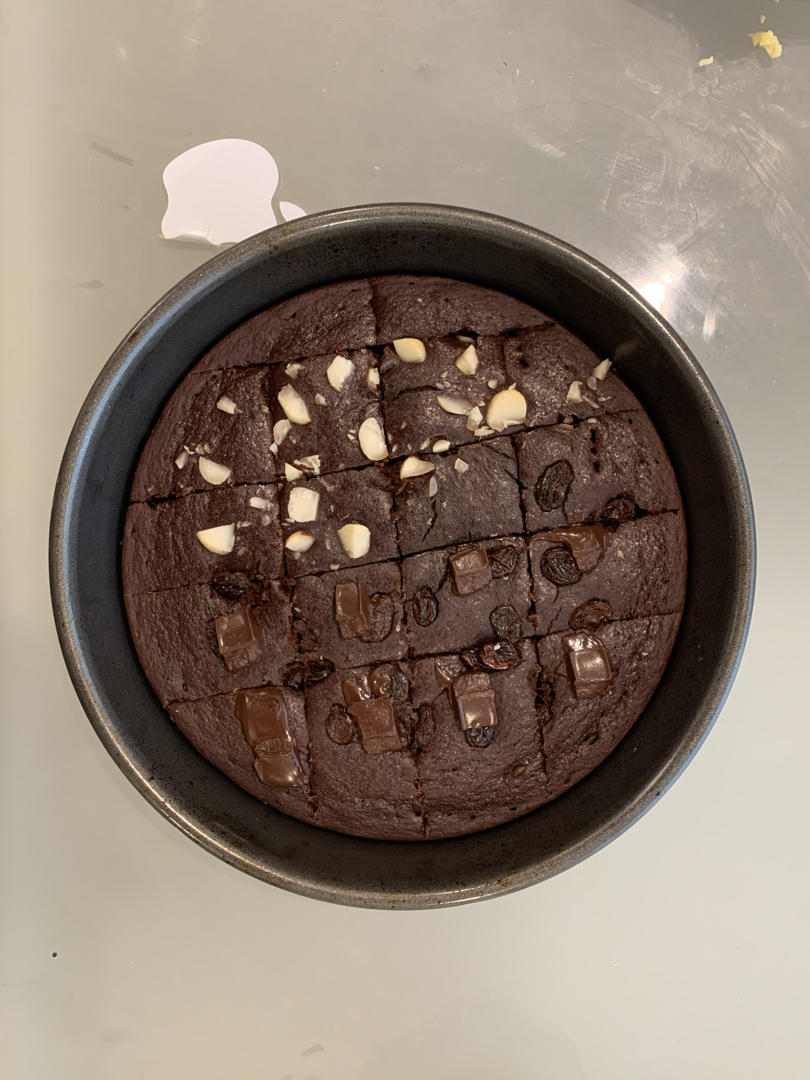 【无油无糖减脂超好吃】布朗尼蛋糕 Fudgy Brownie