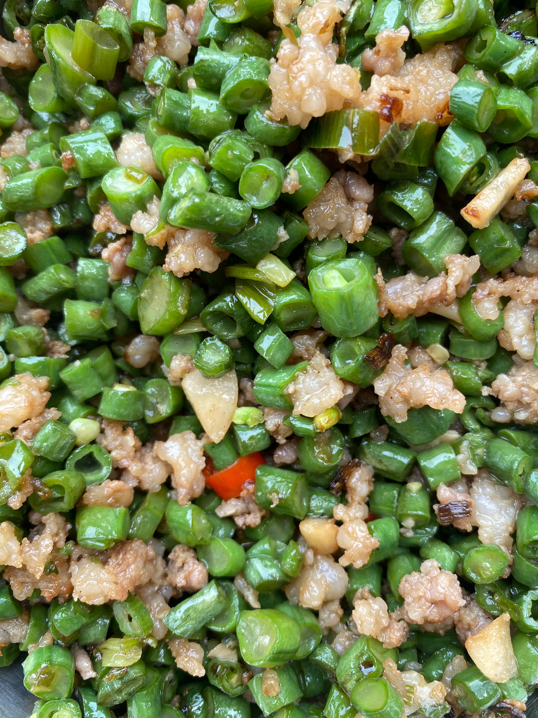肉沫豆角下饭菜