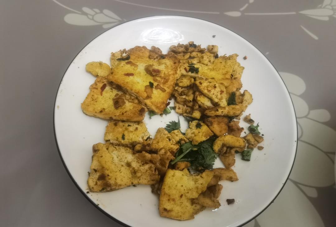 美味减脂餐：香煎孜然豆腐