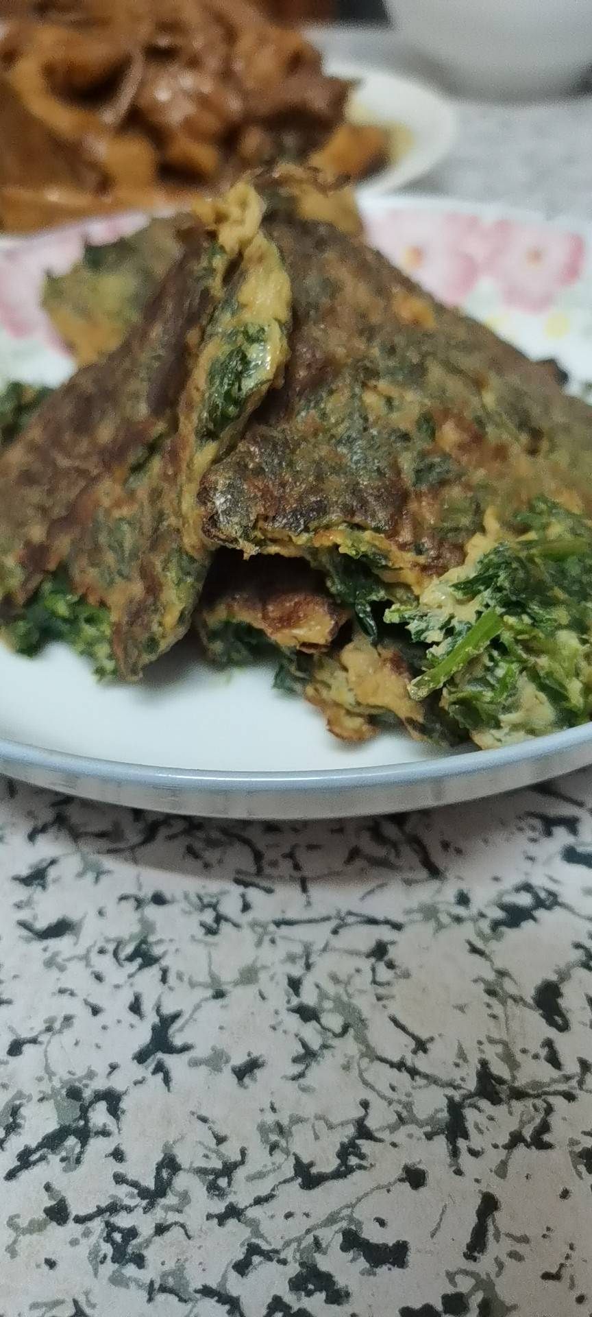 艾草煎鸡蛋