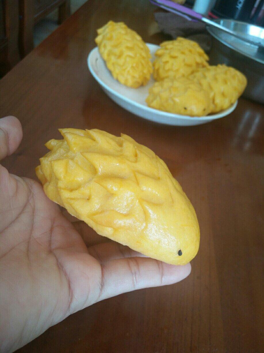 南瓜刺猬馒头
