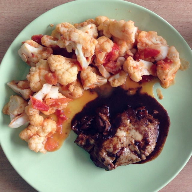 无油黑椒鸡腿饭