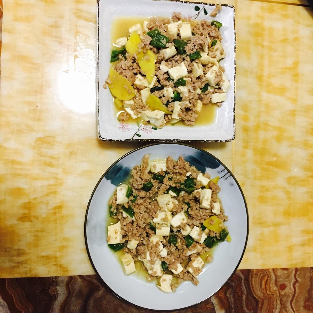 家常红烧肉末豆腐