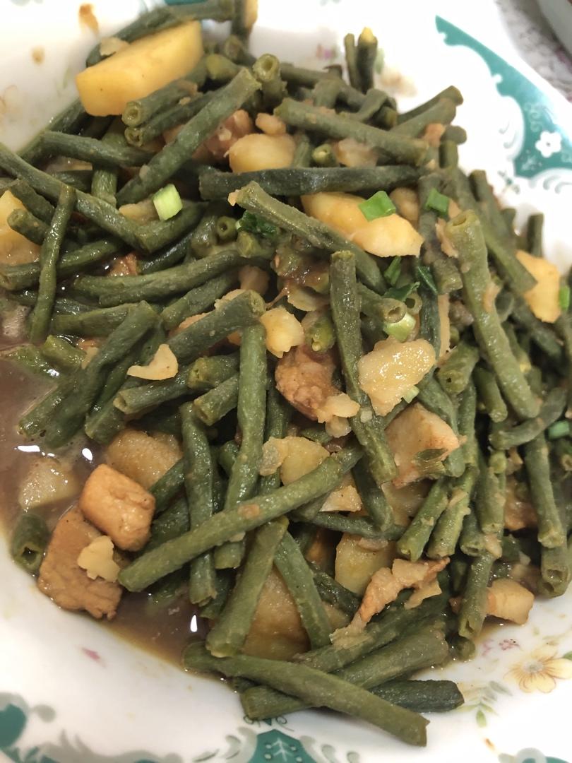 长豆角炒肉
