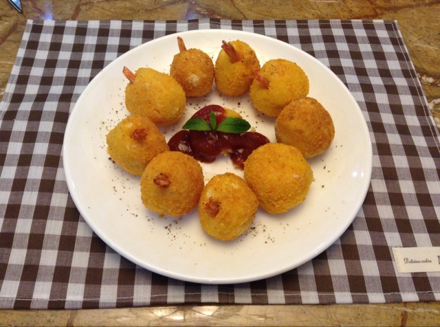 土豆泥鲜虾球
