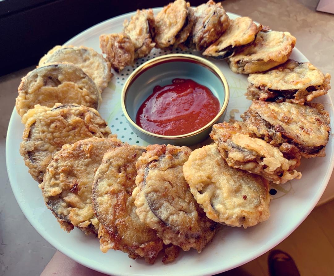 酥炸茄盒￨外酥里嫩