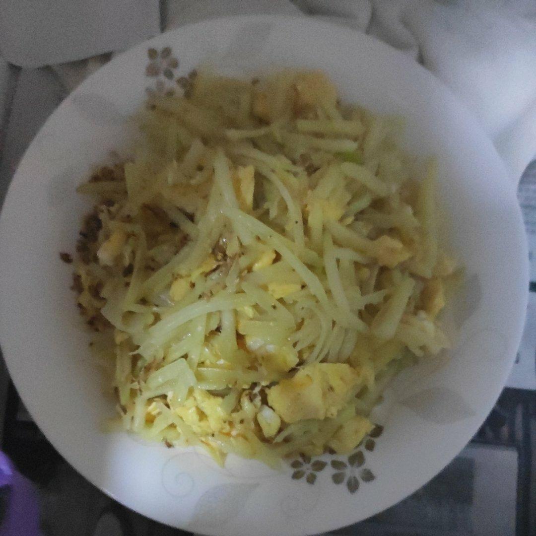 巨香的土豆丝炒鸡蛋