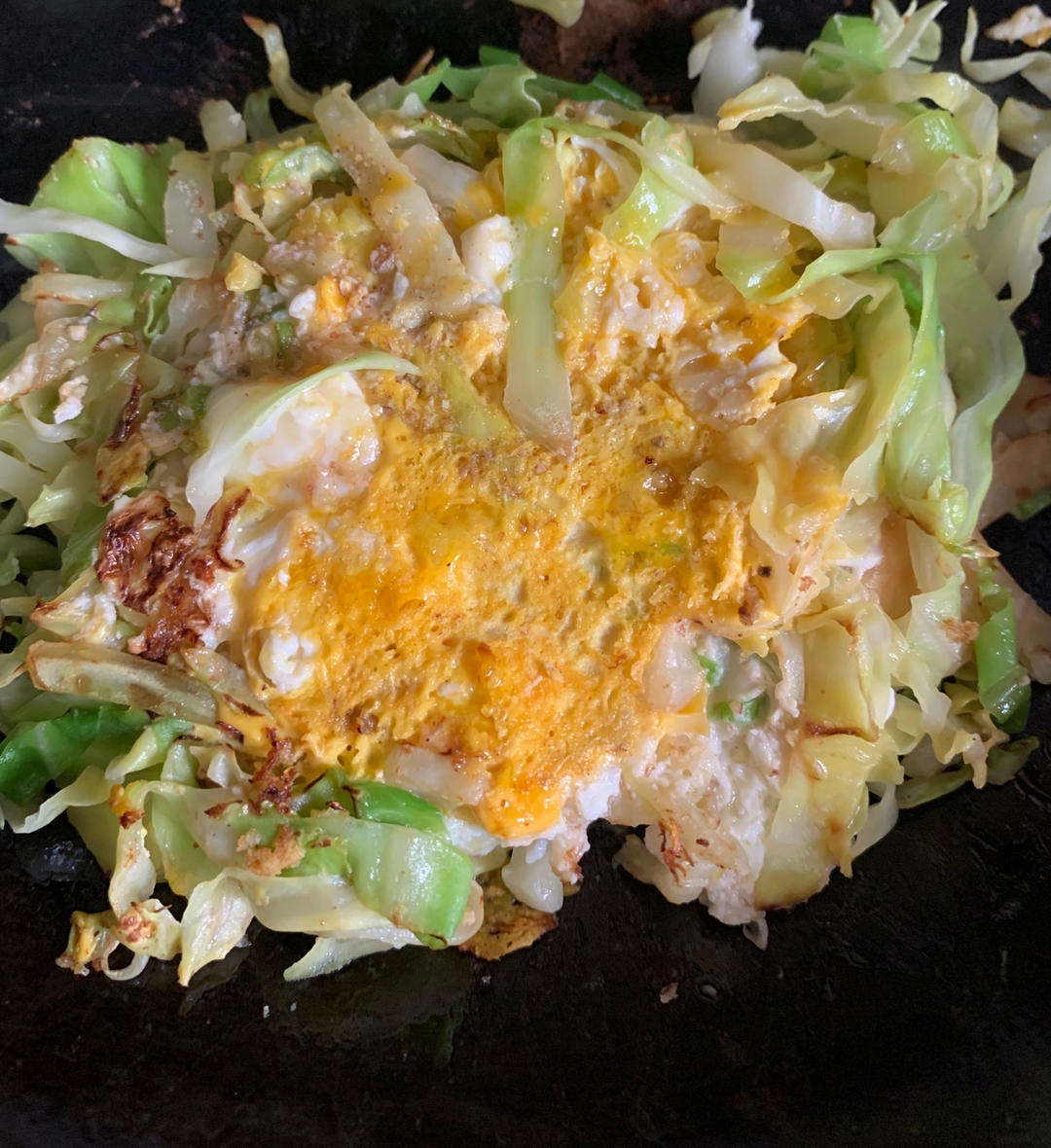 超简单 减肥减脂必备！卷心菜煎鸡蛋