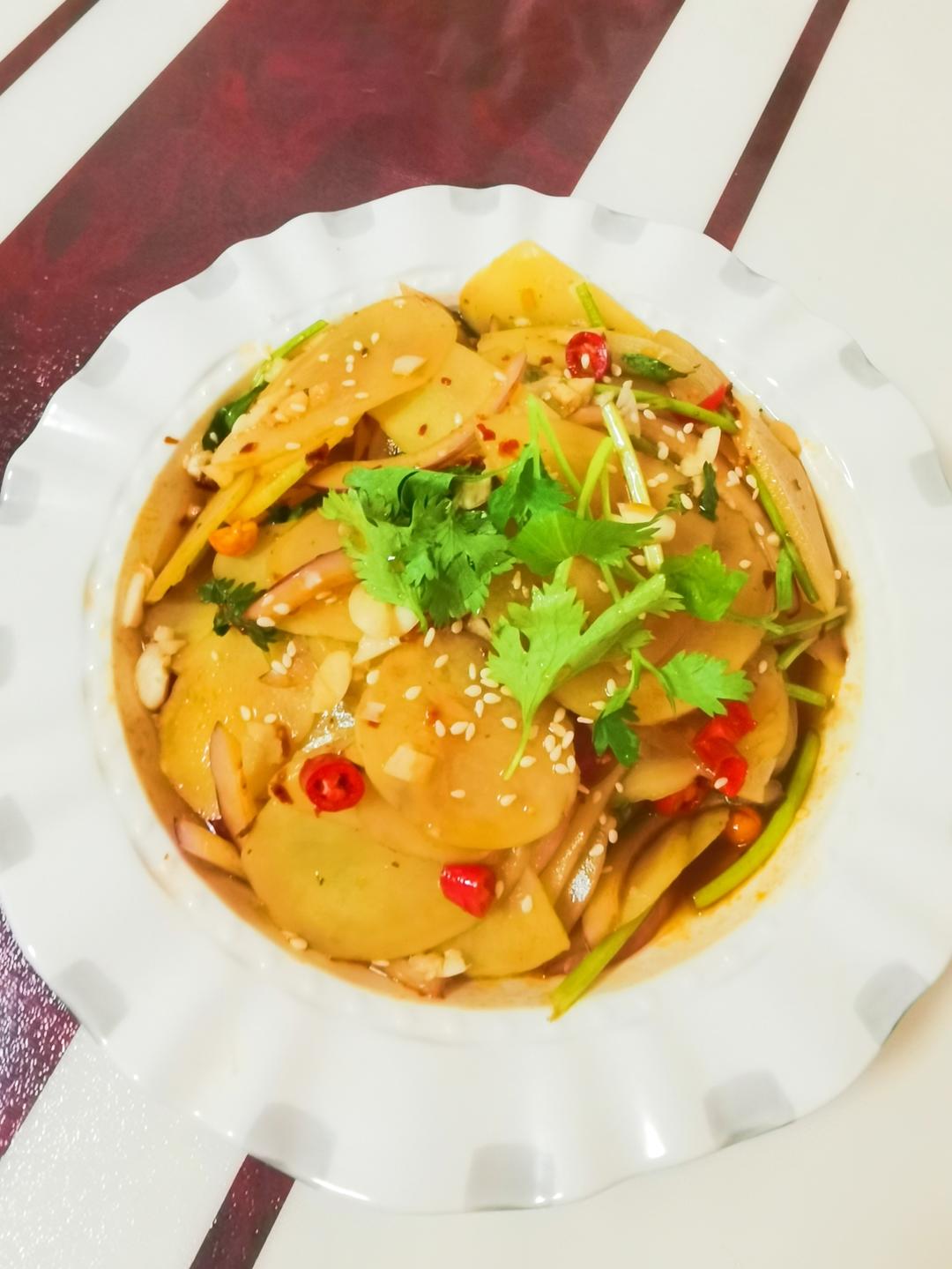 捞汁土豆片极简版💜