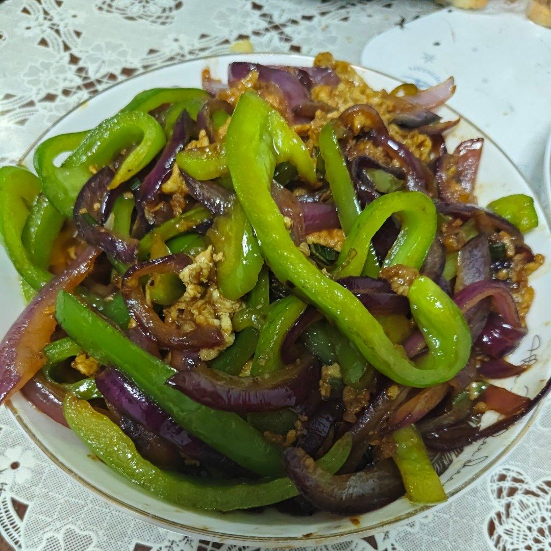 下饭菜 洋葱柿子椒炒蛋