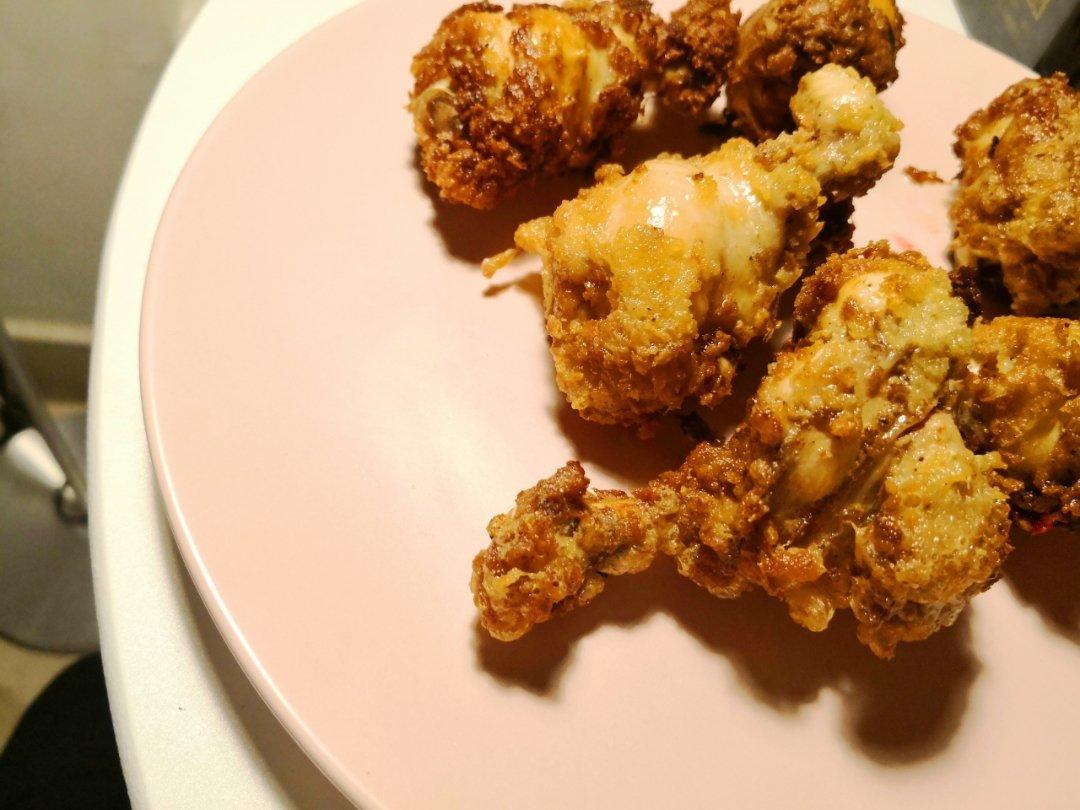 爆香的流星锤酥炸鸡腿