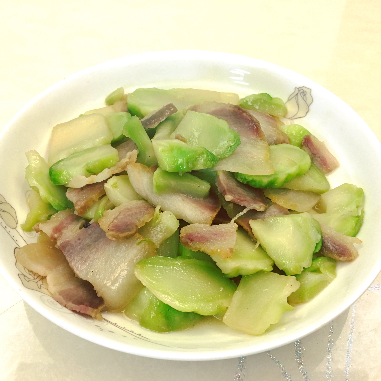 儿菜炒肉片