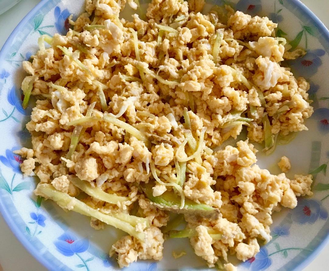 螃蟹腿儿（姜丝炒鸭蛋）-静的食光