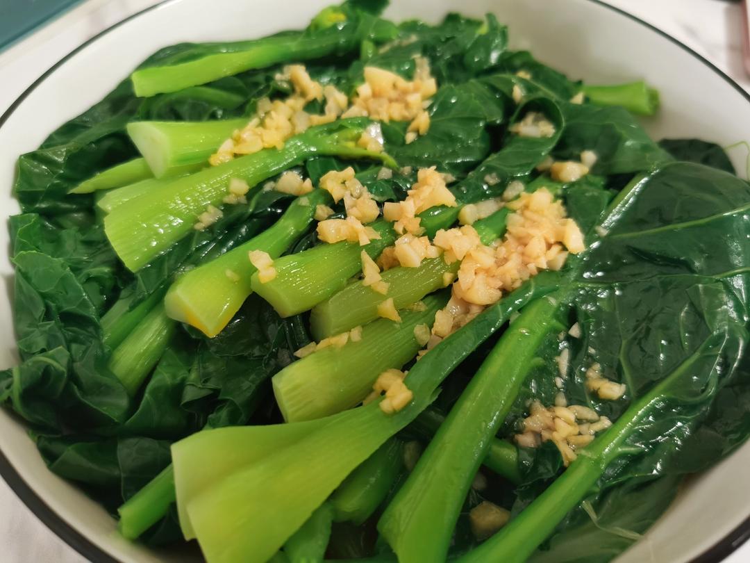 蚝油芥蓝，改刀后的比不改刀好吃百倍