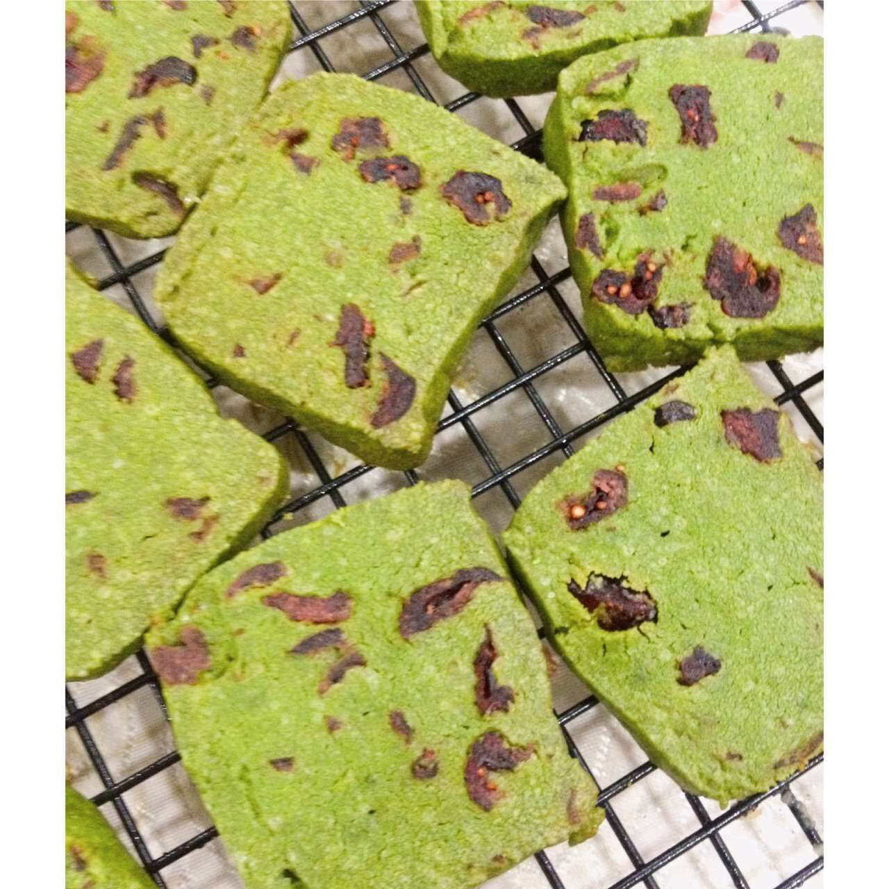 抹茶蔓越莓饼干